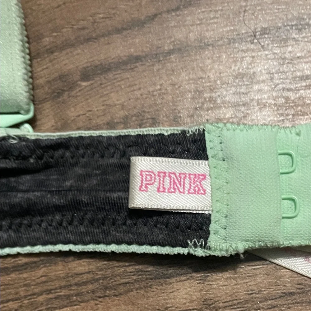 Pink by Victoria Secret Mint Green and Gray Women's Bra - Picture 2 of 4